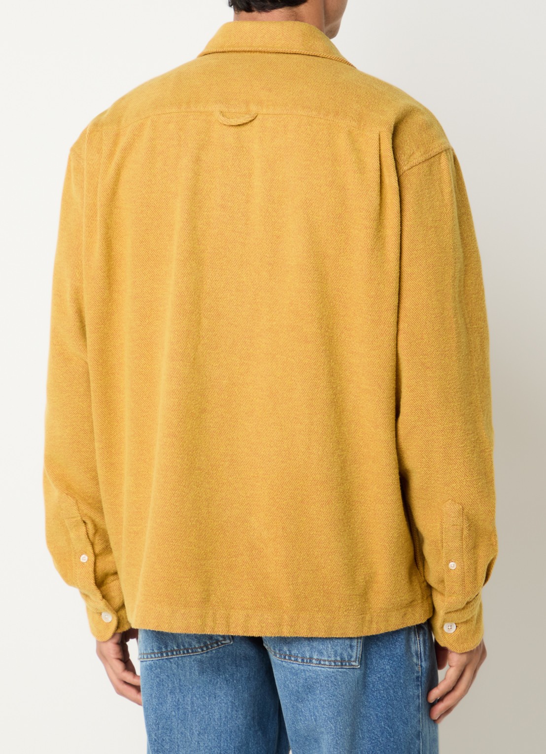 forét Moon overshirt met borstzak - achterkant 2 geel