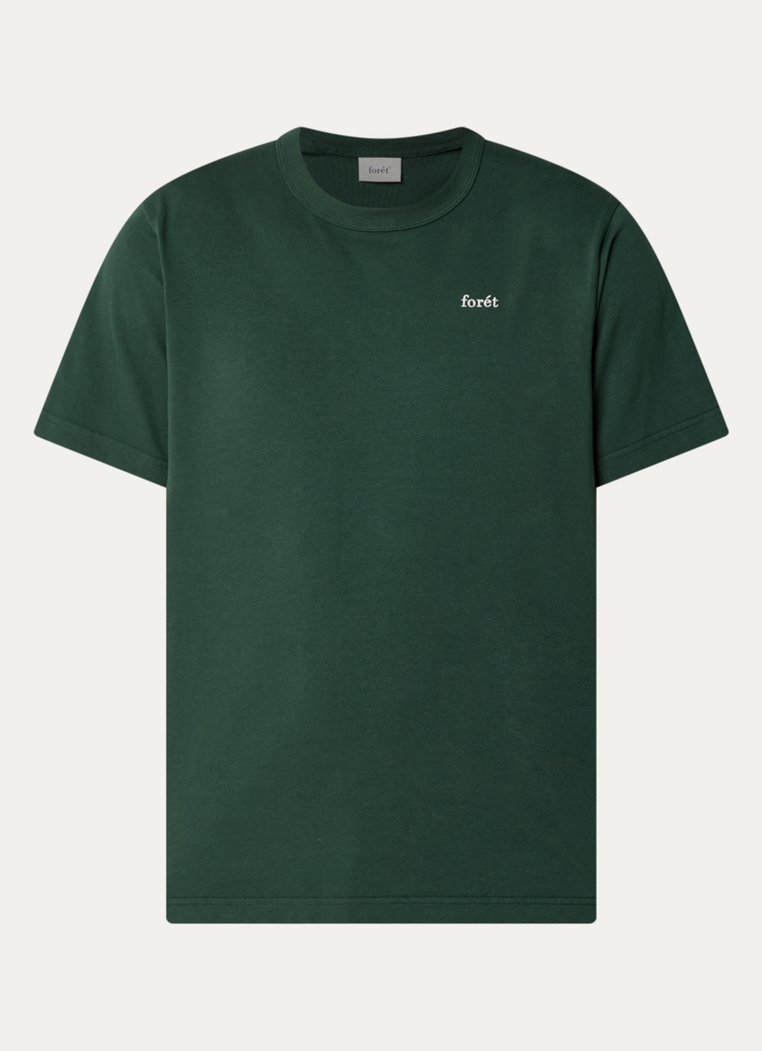 forét Oak T-shirt met logo - voorkant 2 donkergroen