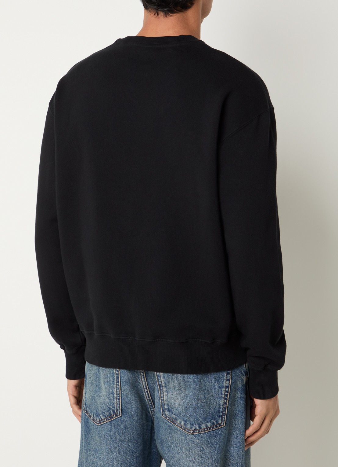 forét Posy sweater met logo - achterkant zwart