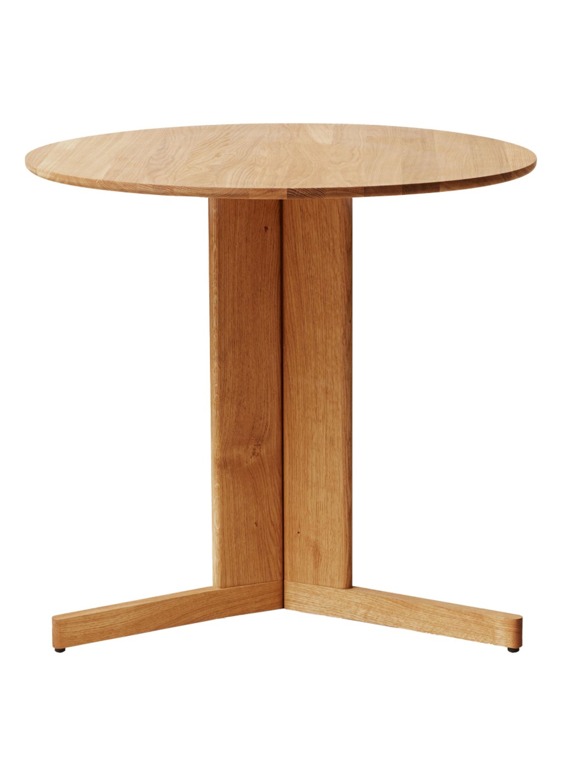 Form&Refine Trefoil tafel Ø75 cm - voorkant bruin