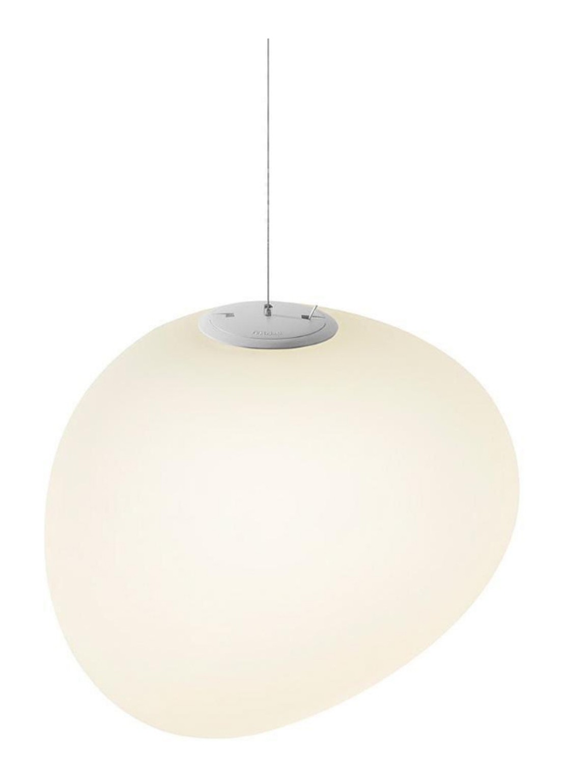 Foscarini Gregg Midi hanglamp - voorkant wit