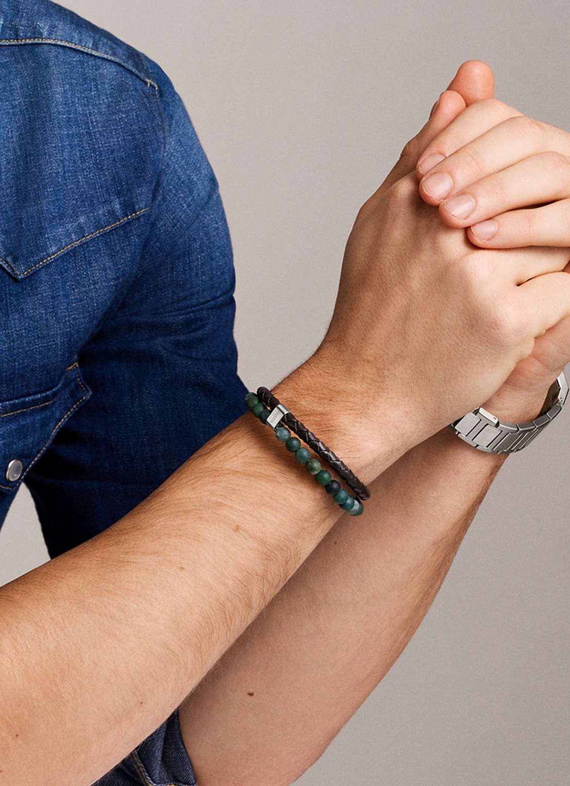 Fossil Armband JF04854040 - detail 4 zilver
