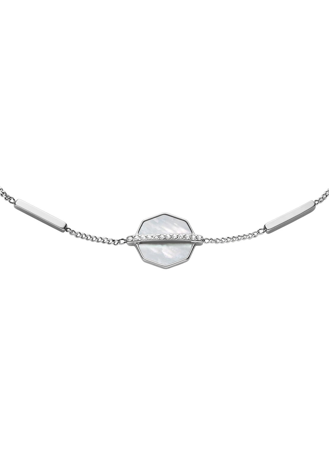 Fossil Armband JF04910040 - detail zilver
