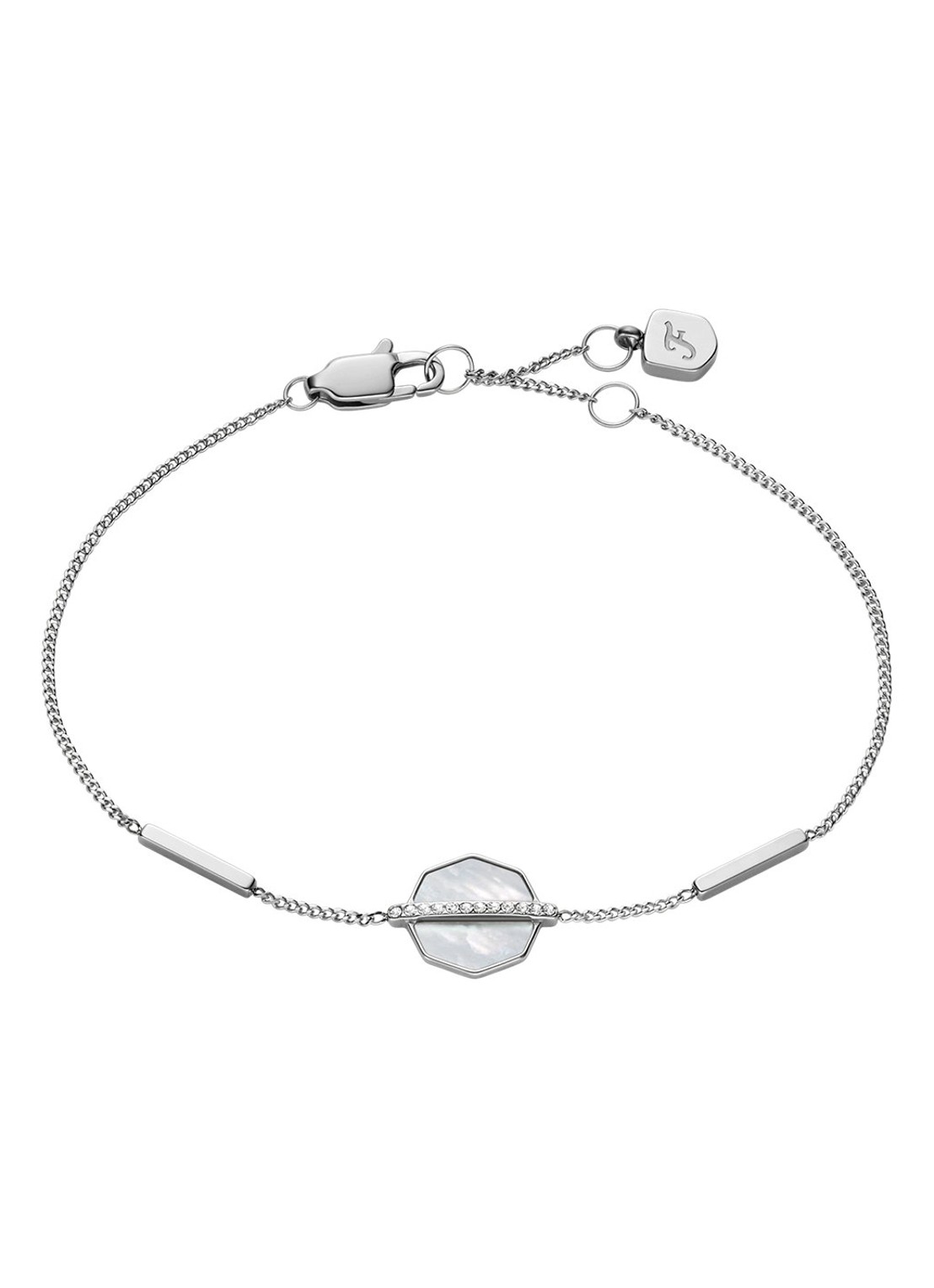 Fossil Armband JF04910040 - voorkant 5 zilver