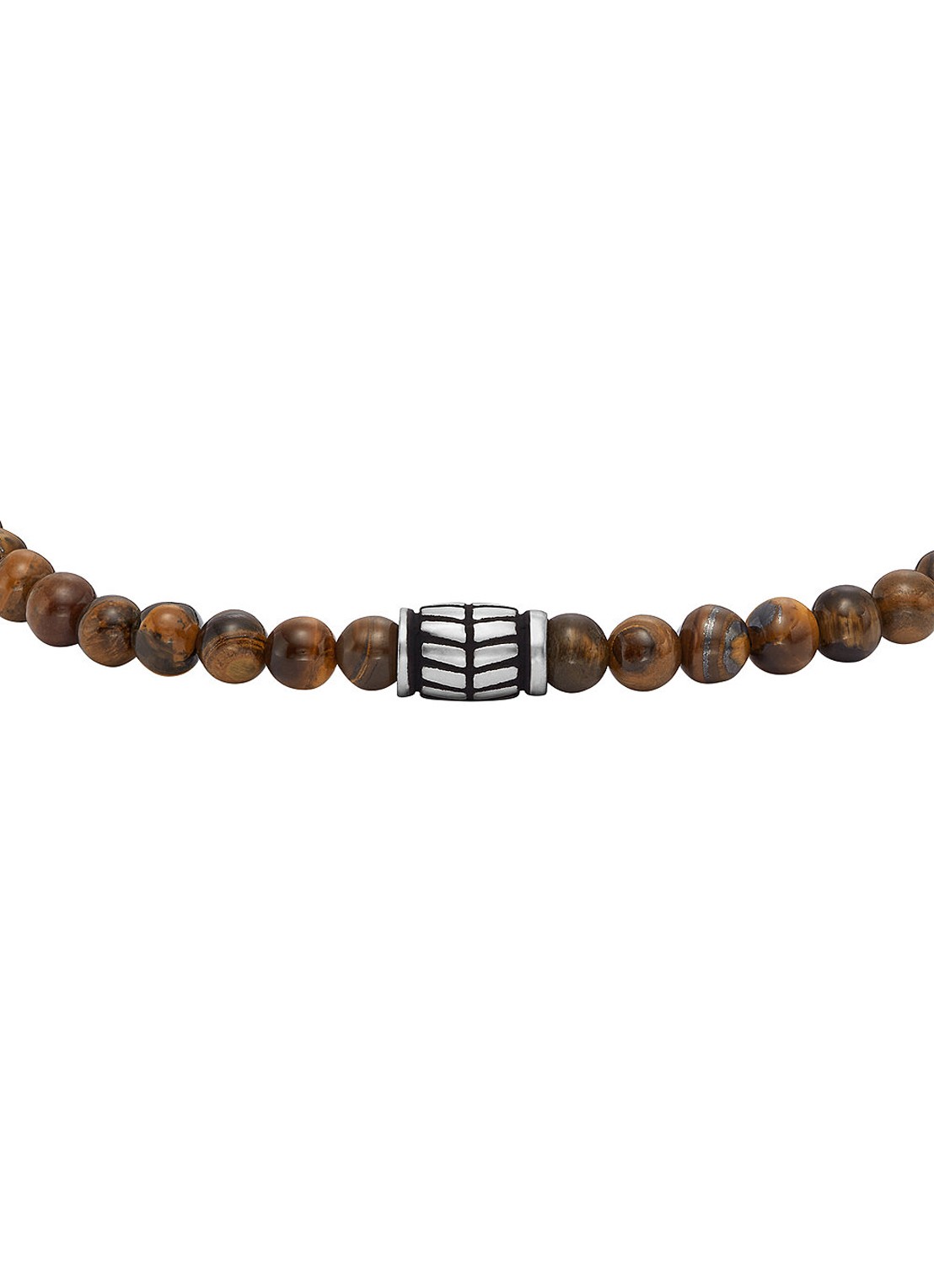 Fossil Armband met kralen JF04413040 - detail bruin