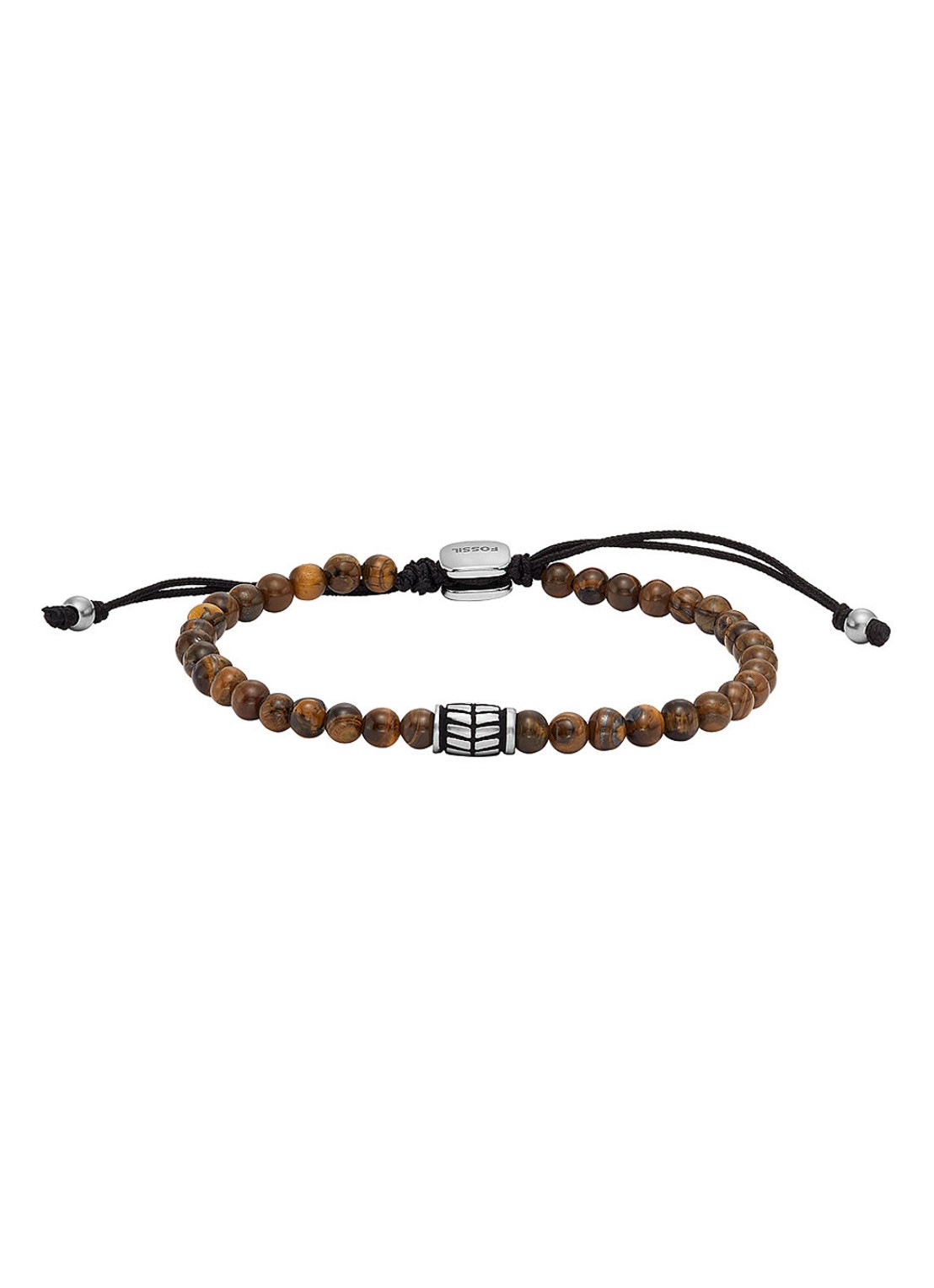 Fossil Armband met kralen JF04413040 - voorkant 4 bruin