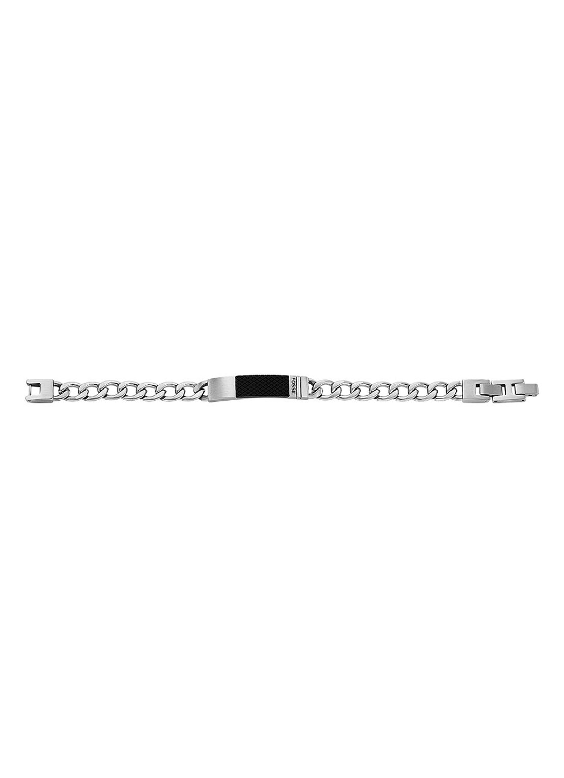 Fossil Armband met logo JF04411040 - detail 4 zilver