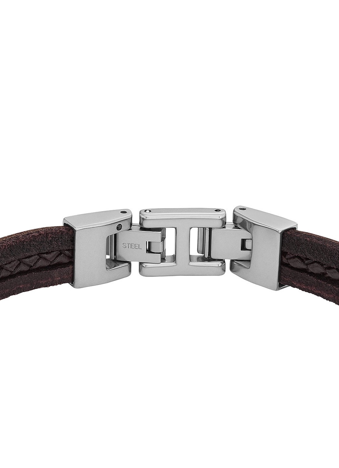 Fossil Armband van leer JF04133040 - detail 3 bruin