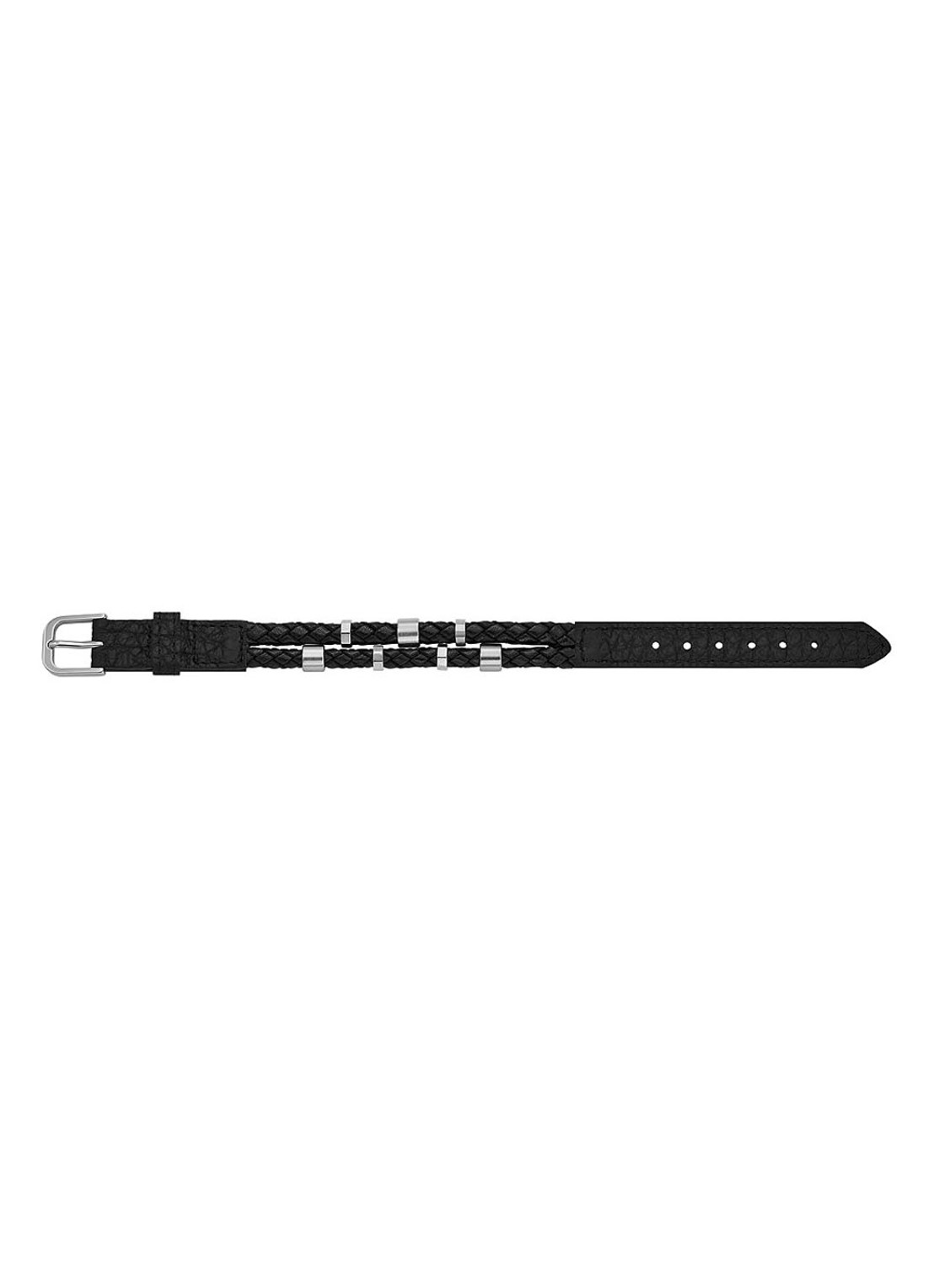 Fossil Armband van leer JF04473040 - voorkant 2 zwart