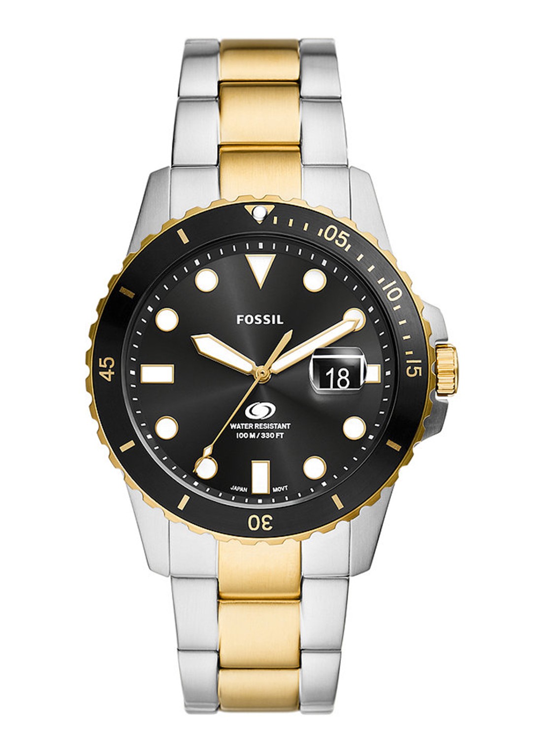 Fossil Blue Dive horloge FS6031 - voorkant 3 zilver