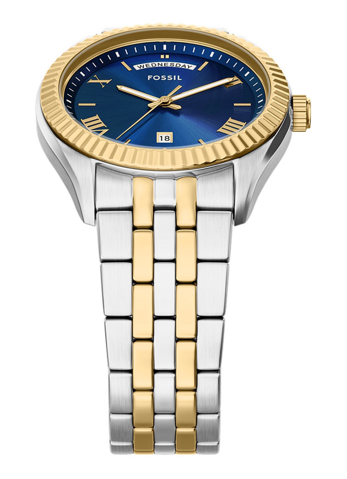 Fossil Campbell horloge FS6141 - detail 3 zilver