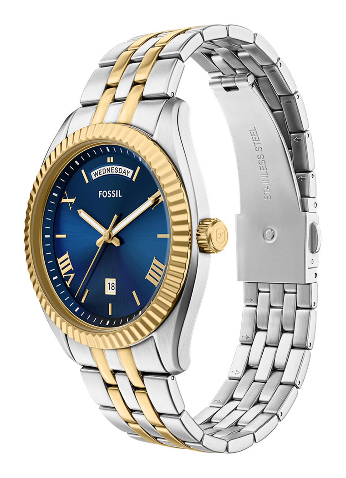 Fossil Campbell horloge FS6141 - detail 4 zilver
