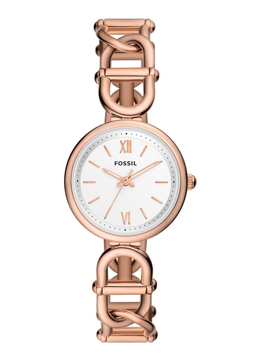Fossil Carlie horloge ES5273 - voorkant roségoud