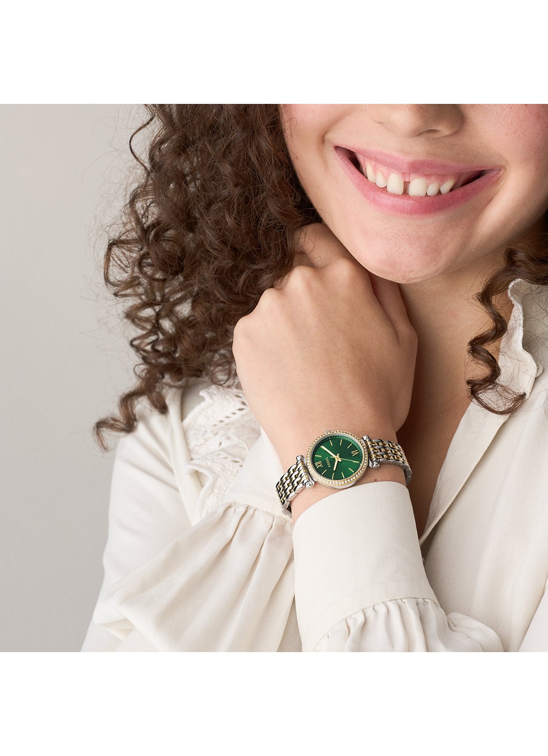 Fossil Carlie horloge ES5439 - detail 6 zilver