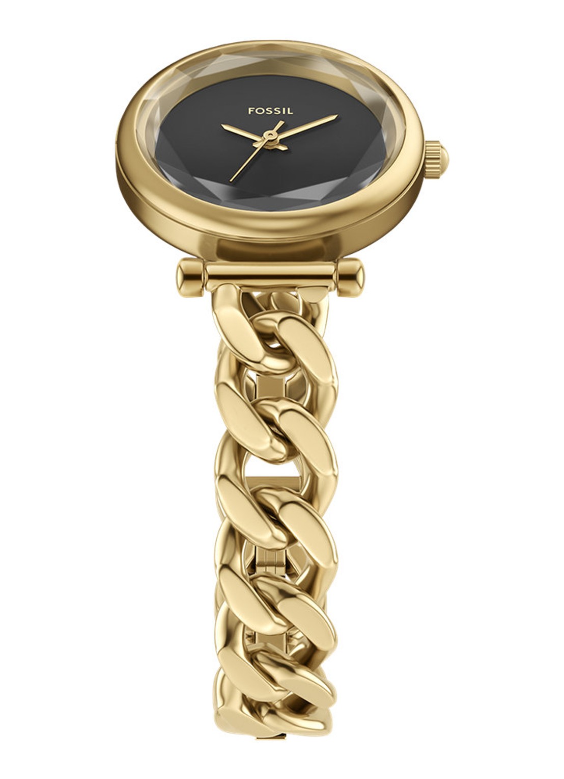 Fossil Carlie horloge ES5440 - detail 3 goud