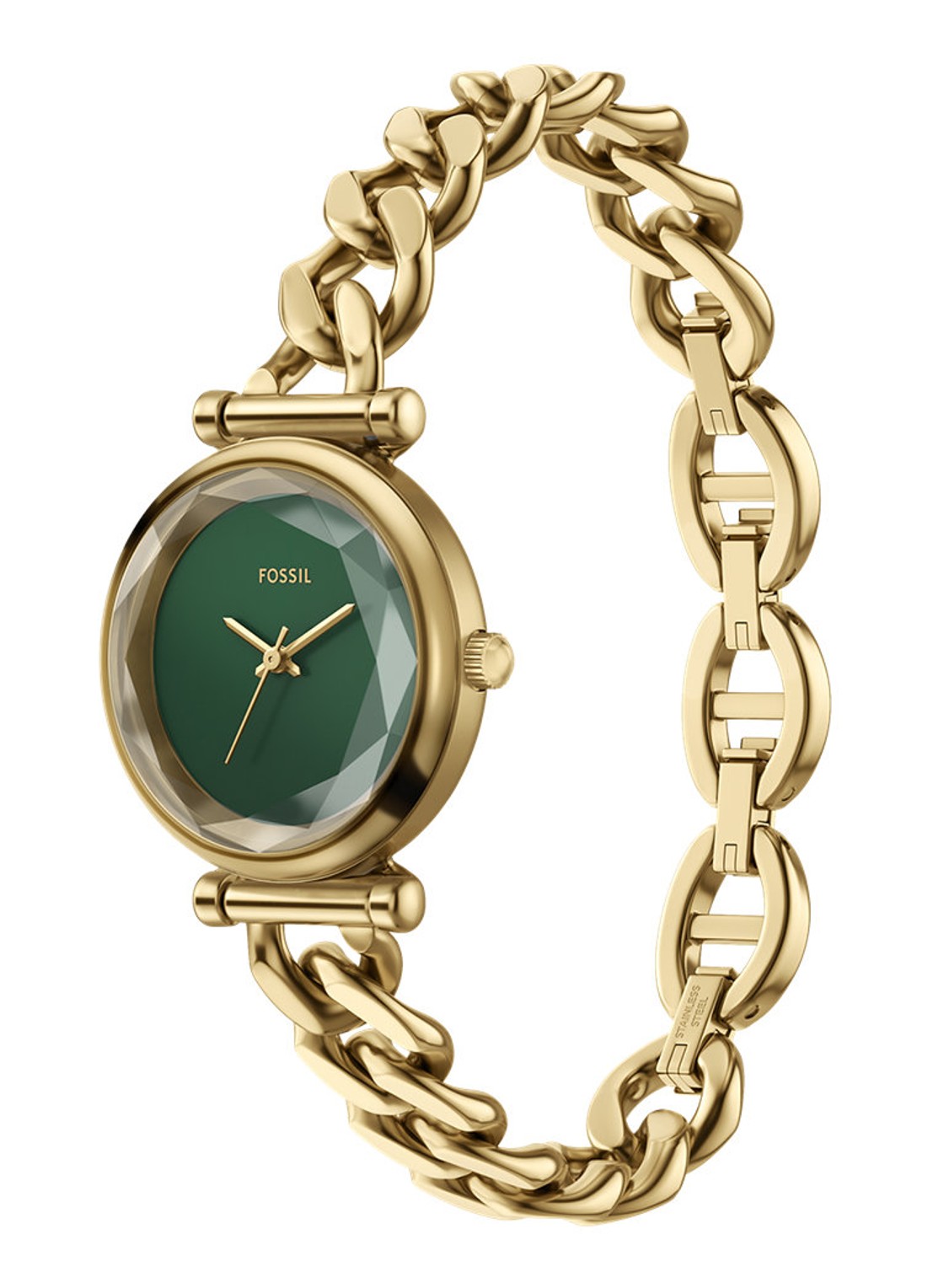 Fossil Carlie horloge ES5441 - detail 5 goud