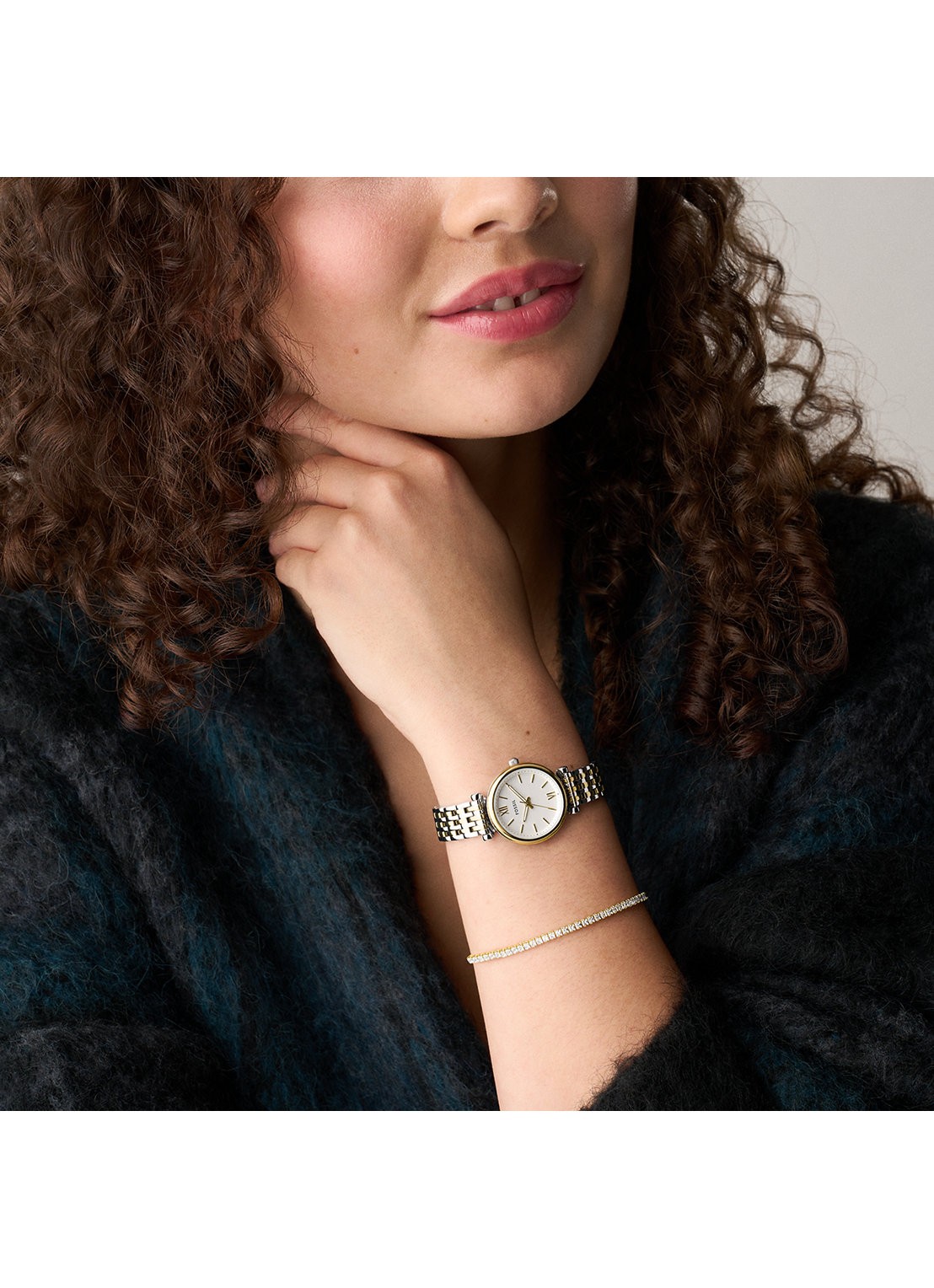 Fossil Carlie horloge ES5450SET - detail 5 zilver