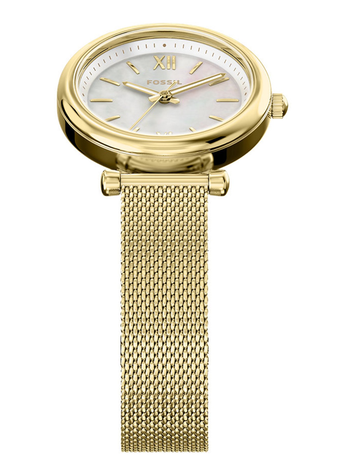 Fossil Carlie horloge ES5462 - detail 4 goud