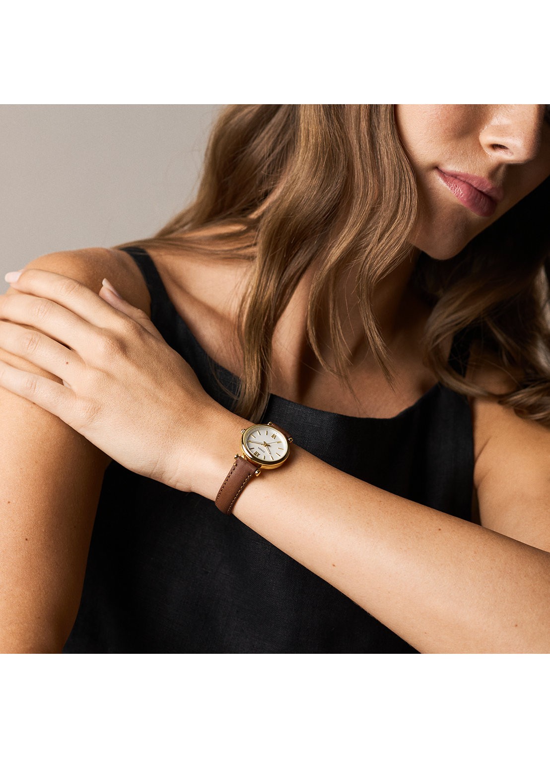 Fossil Carlie horloge ES5464 - detail 5 goud