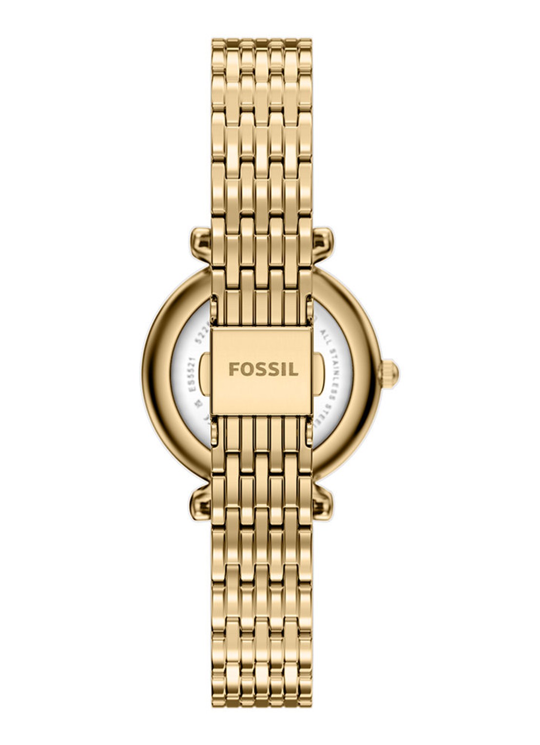 Fossil Carlie horloge ES5521 - detail goud