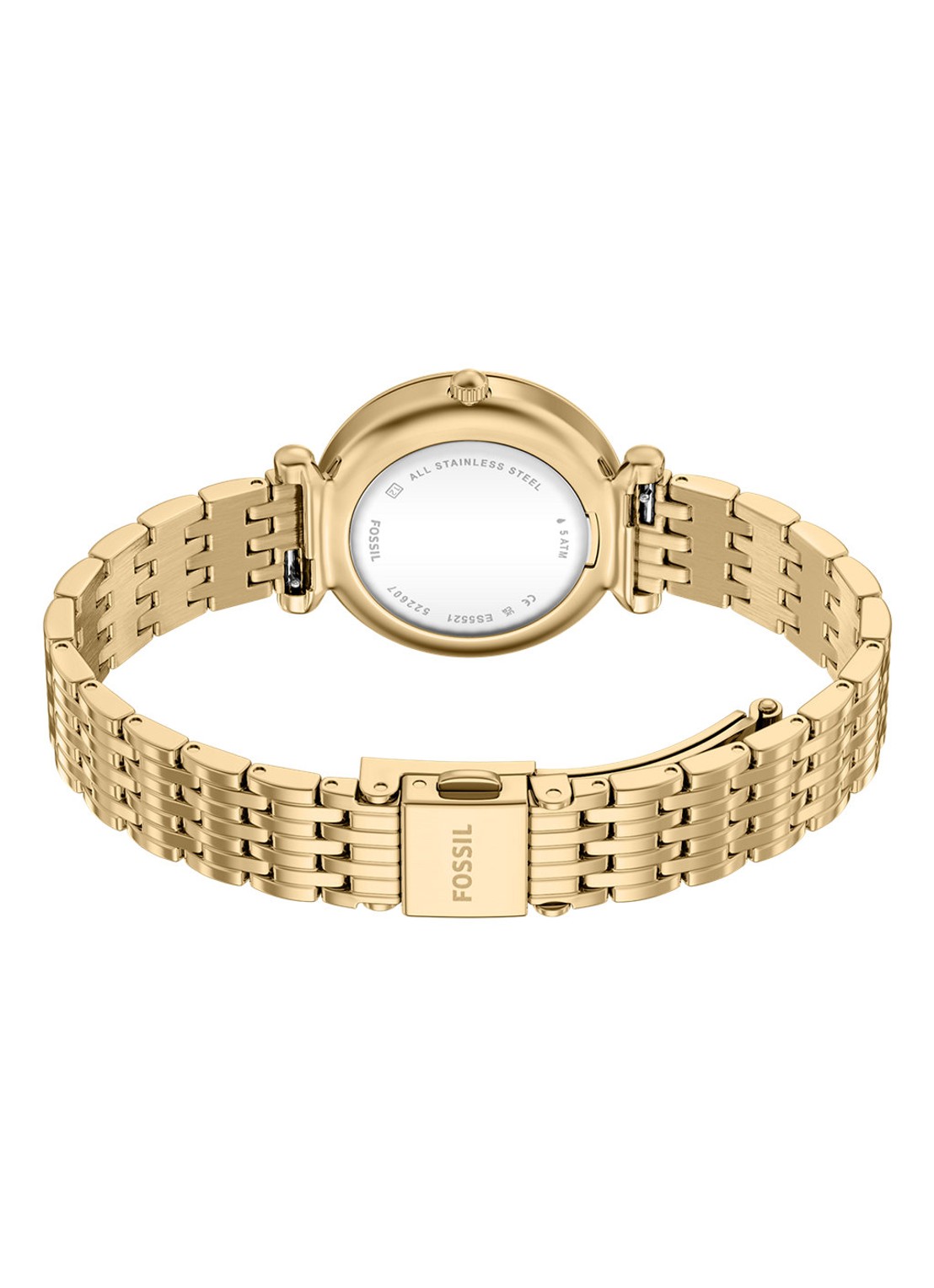 Fossil Carlie horloge ES5521 - detail 3 goud