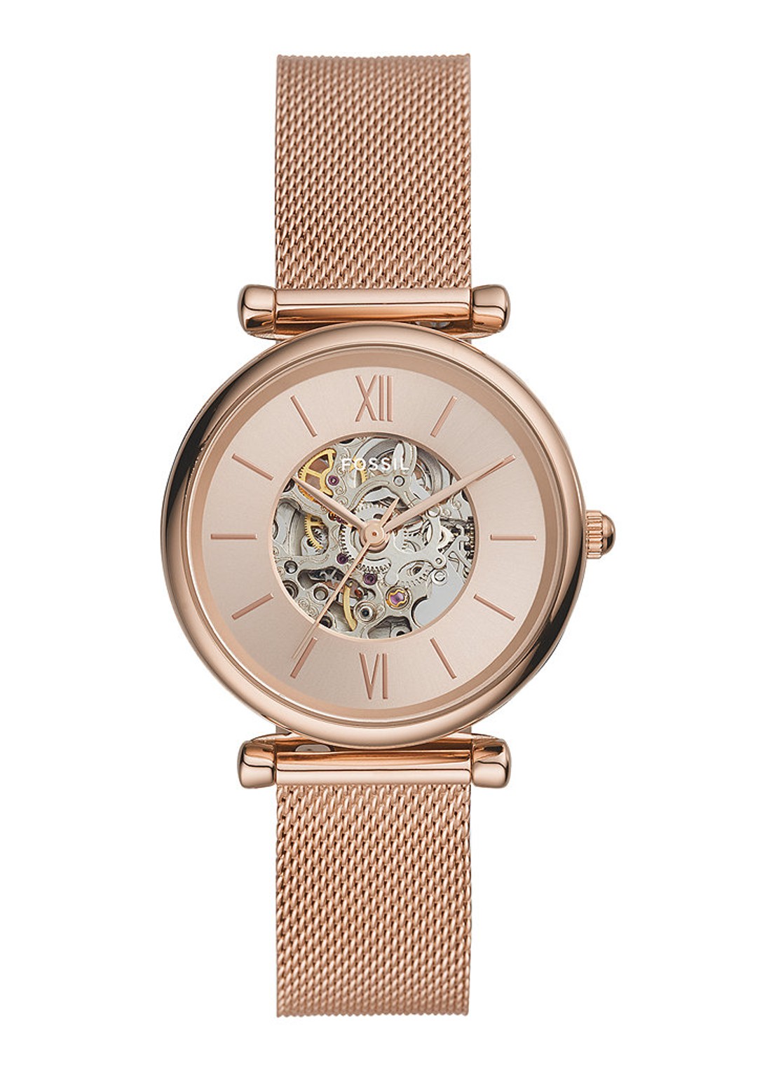 Fossil Carlie horloge ME3175 - voorkant roségoud