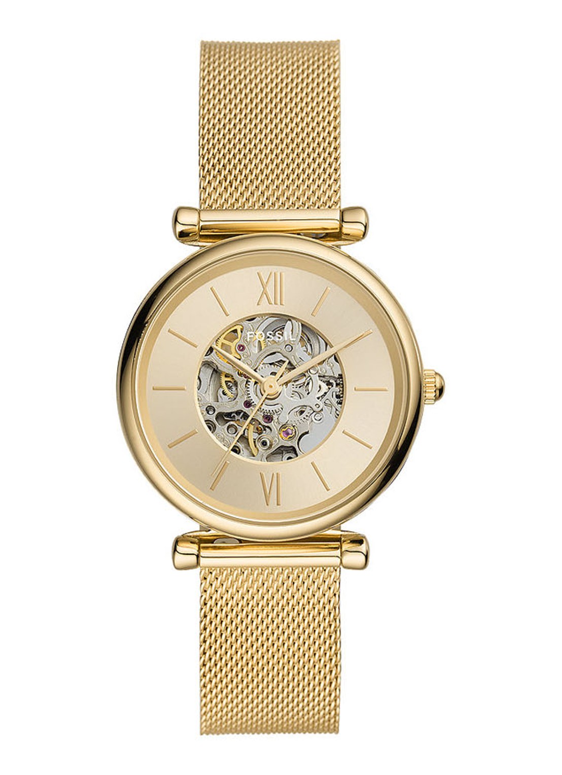 Fossil Carlie horloge ME3250 - voorkant goud