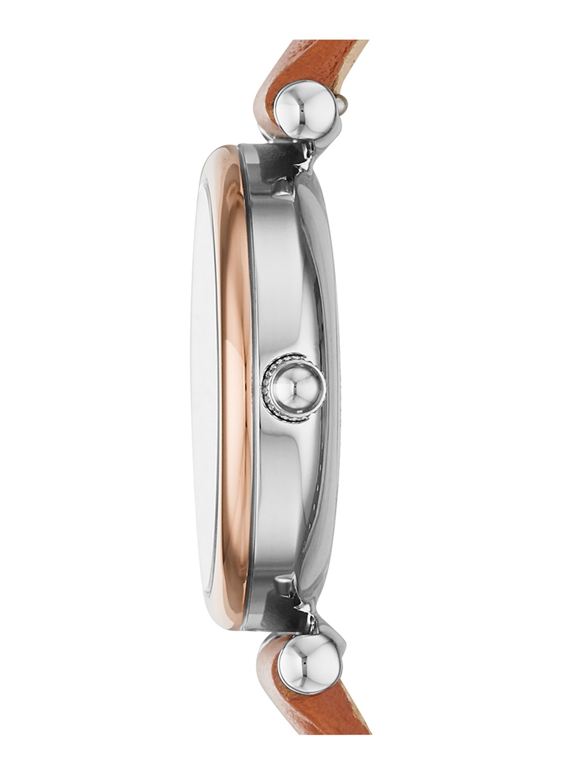 Fossil Carlie Mini horloge ES4701 - voorkant 2 roségoud