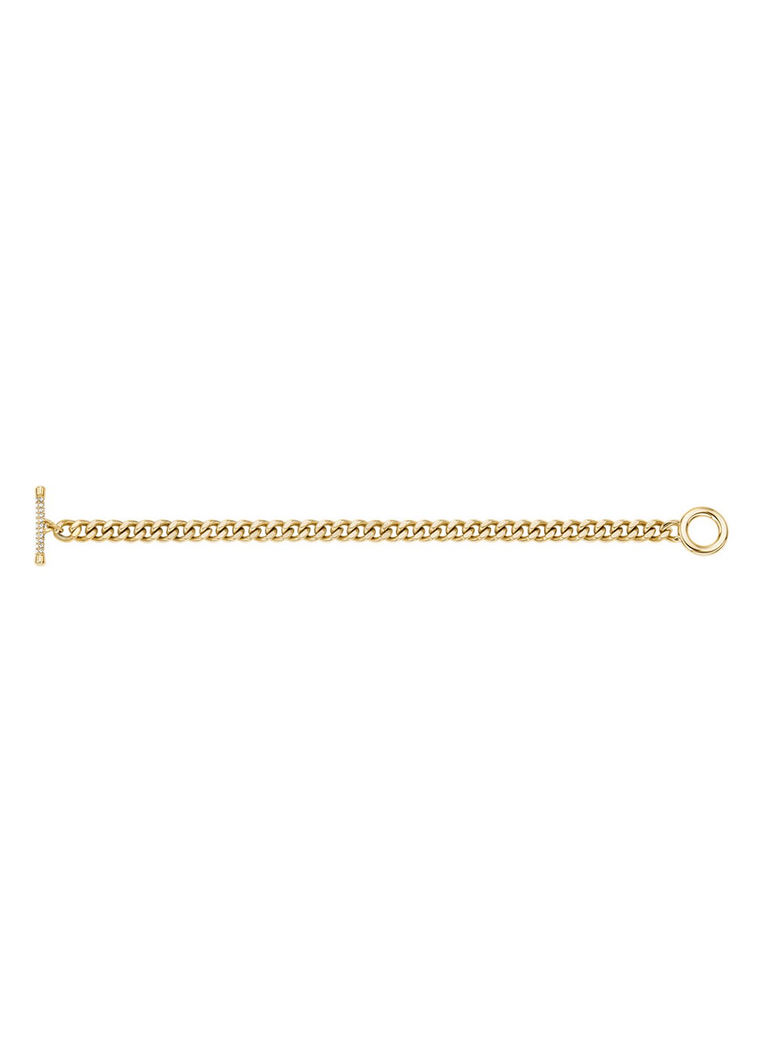Fossil Carlie T-Bar armband JF04957710 - detail 3 goud