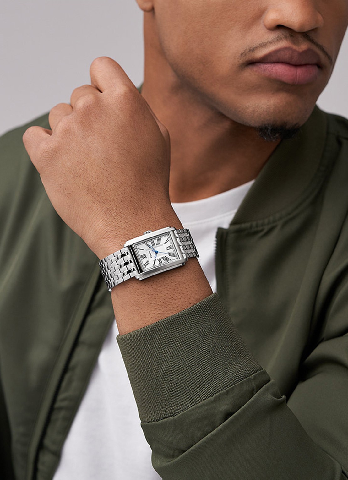 Fossil Carraway horloge FS6008 - voorkant 2 zilver