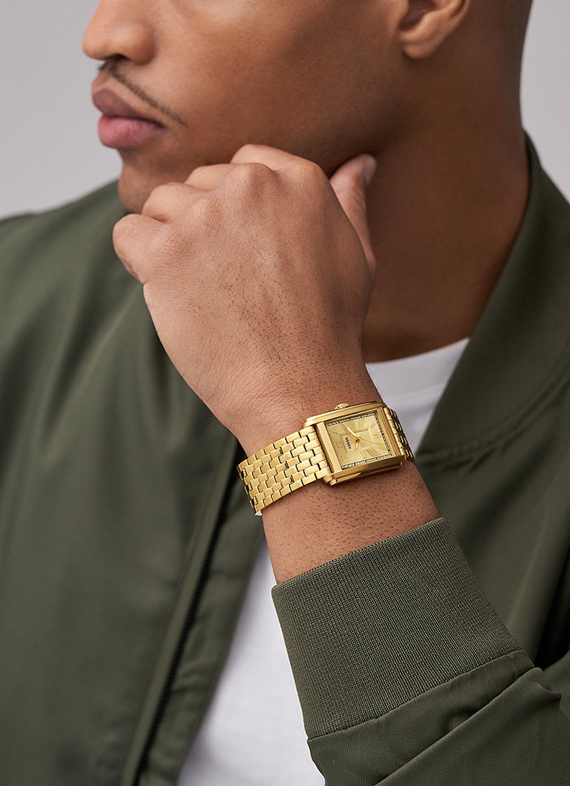 Fossil Carraway horloge FS6009 - voorkant 5 goud