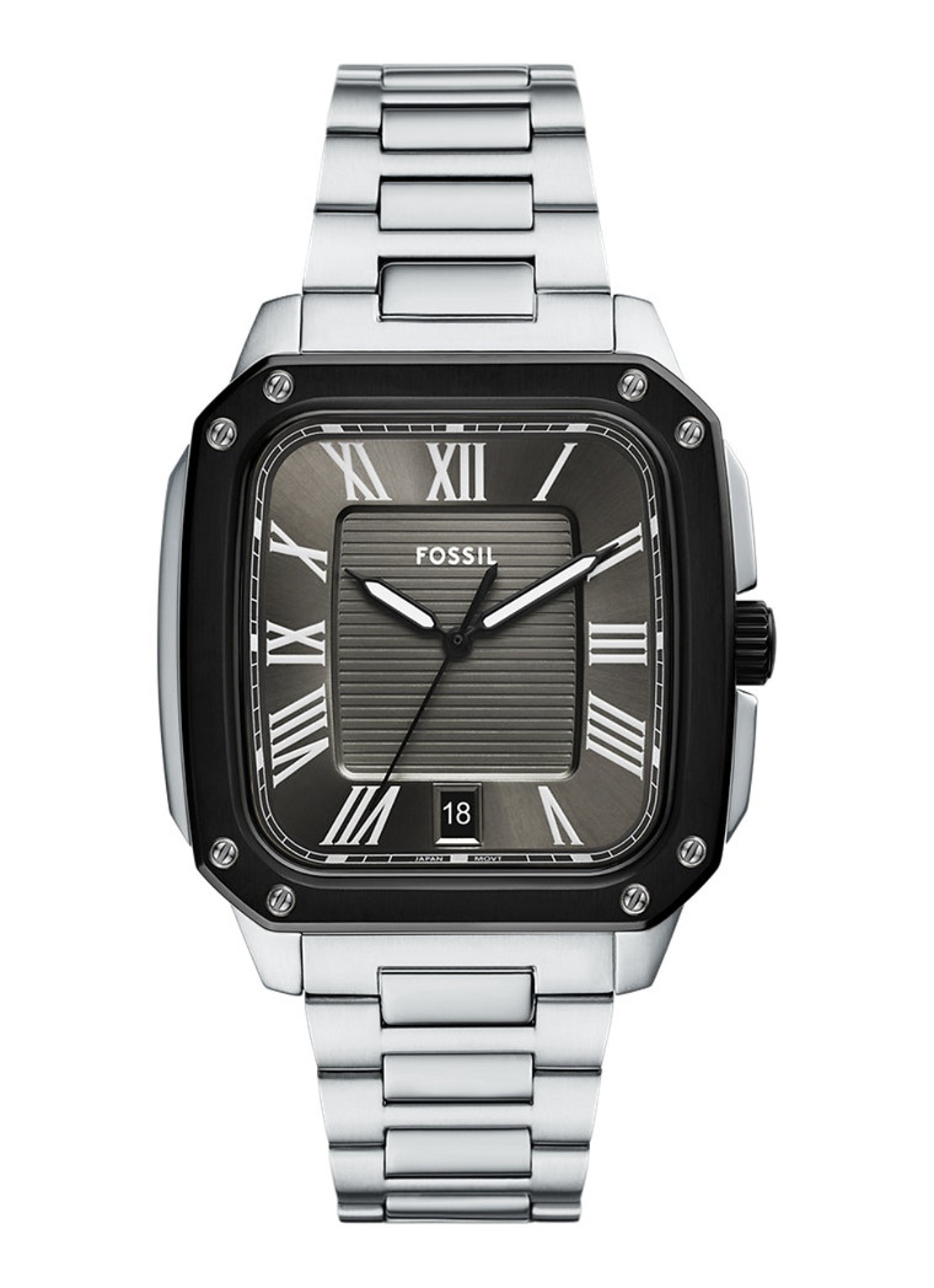 Fossil Crosby horloge FS6122 - voorkant zilver