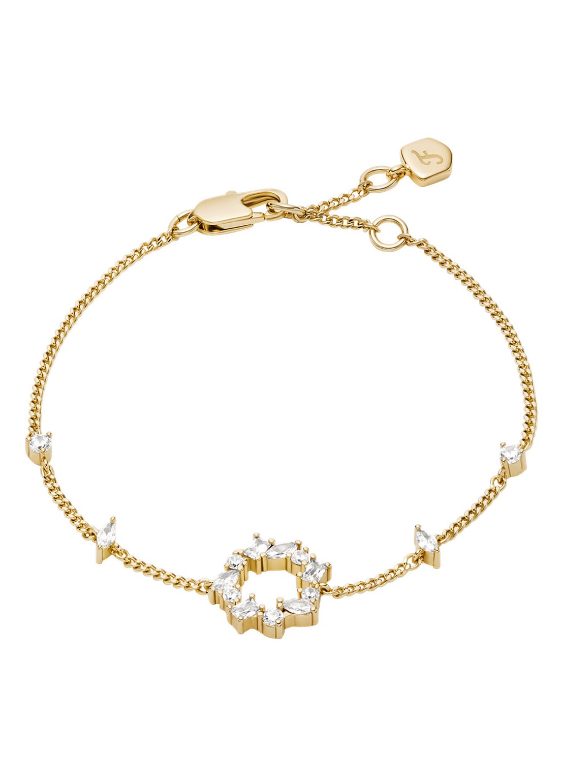 Fossil Ellis armband JA7296710 - voorkant 6 goud