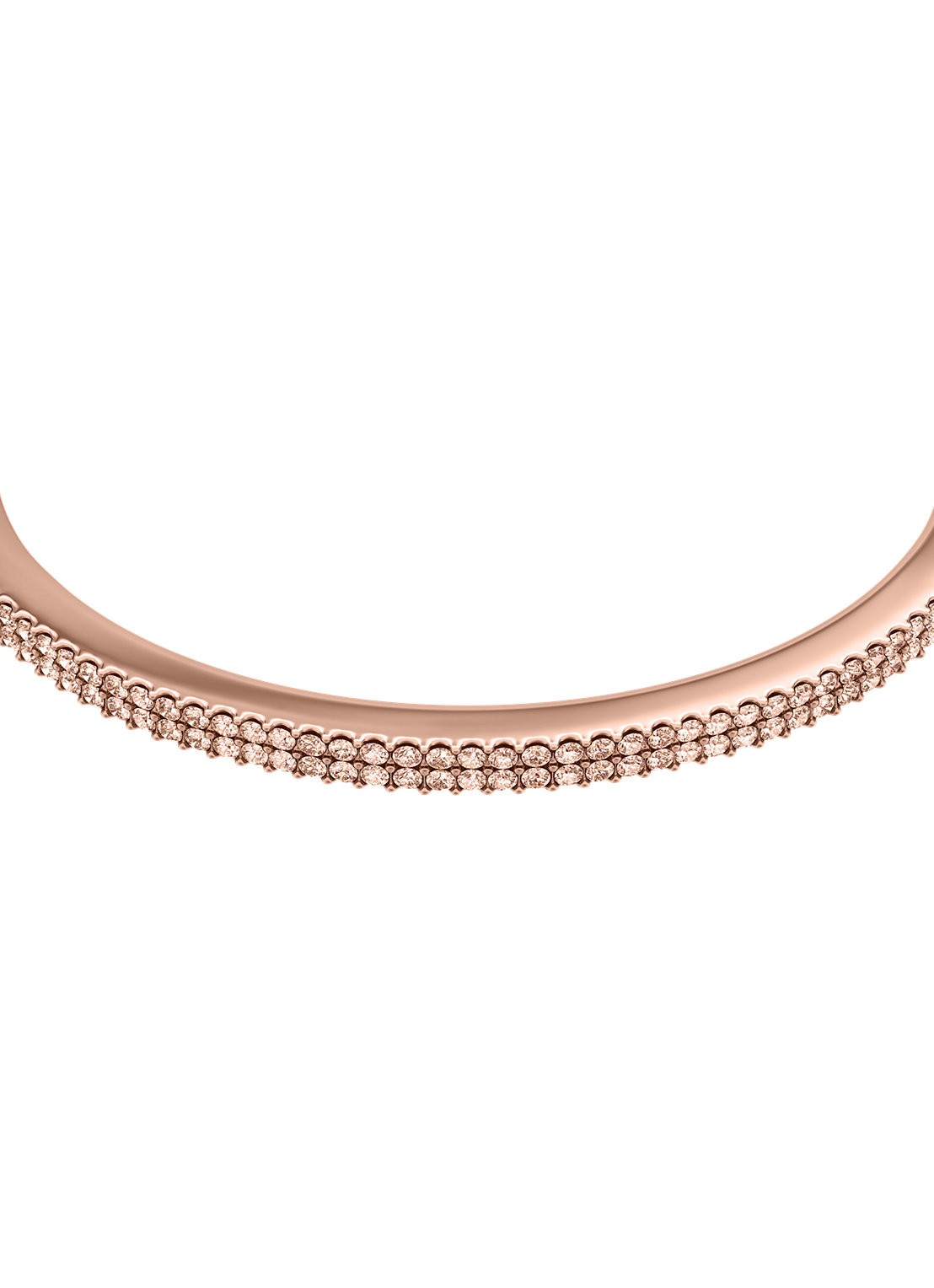 Fossil Ellis bangle zirkonia JF05015791 - detail roségoud
