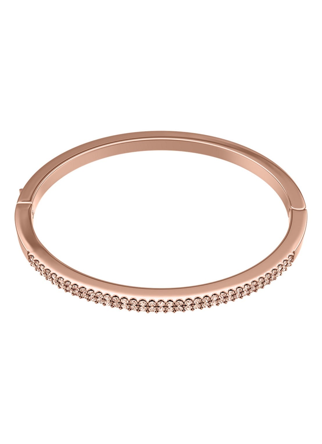 Fossil Ellis bangle zirkonia JF05015791 - voorkant 4 roségoud