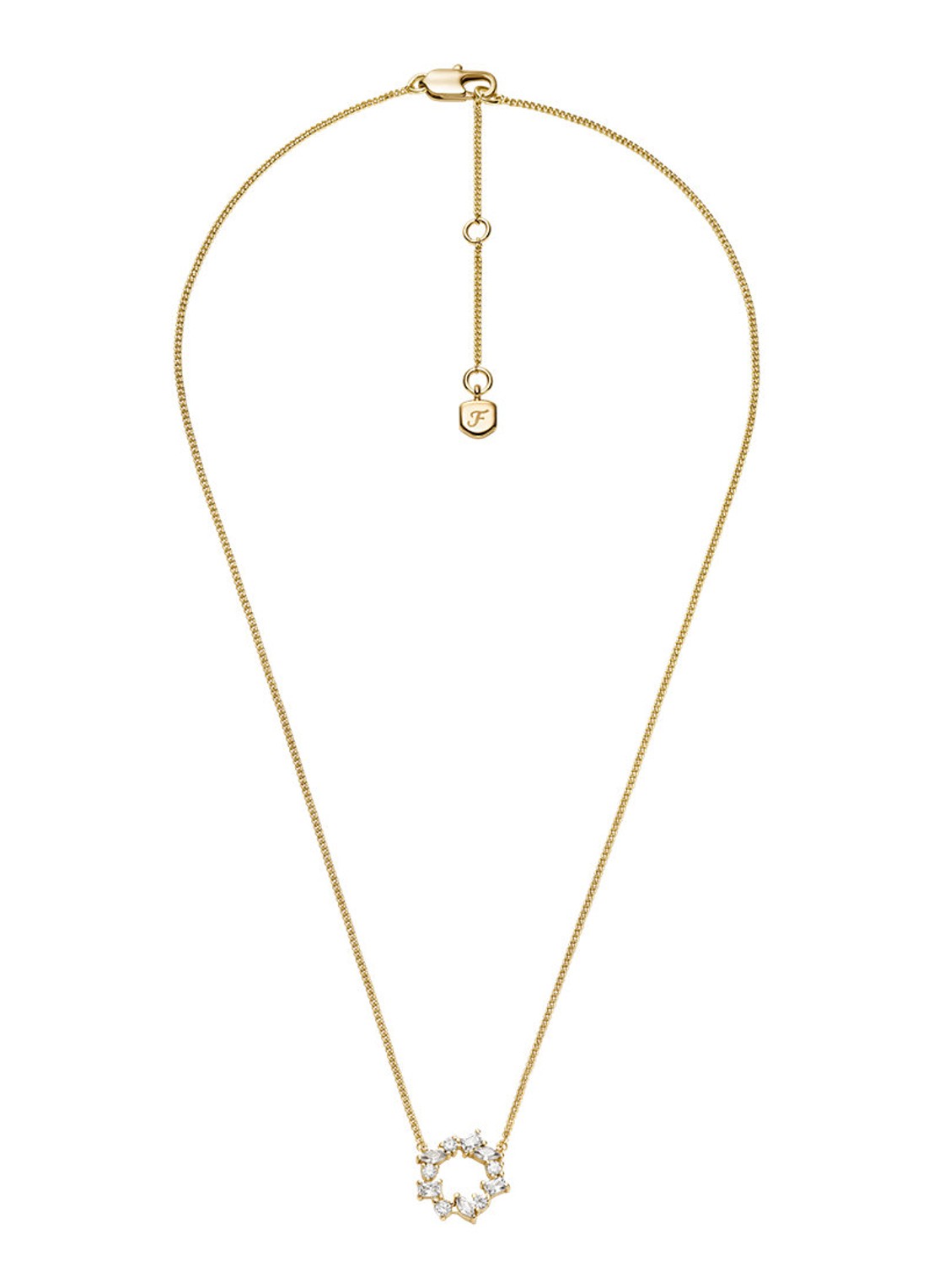 Fossil Ellis ketting JA7295710 - detail 3 goud