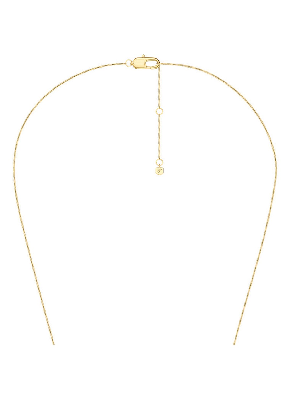 Fossil Ellis ketting JF04977710 - detail 4 goud