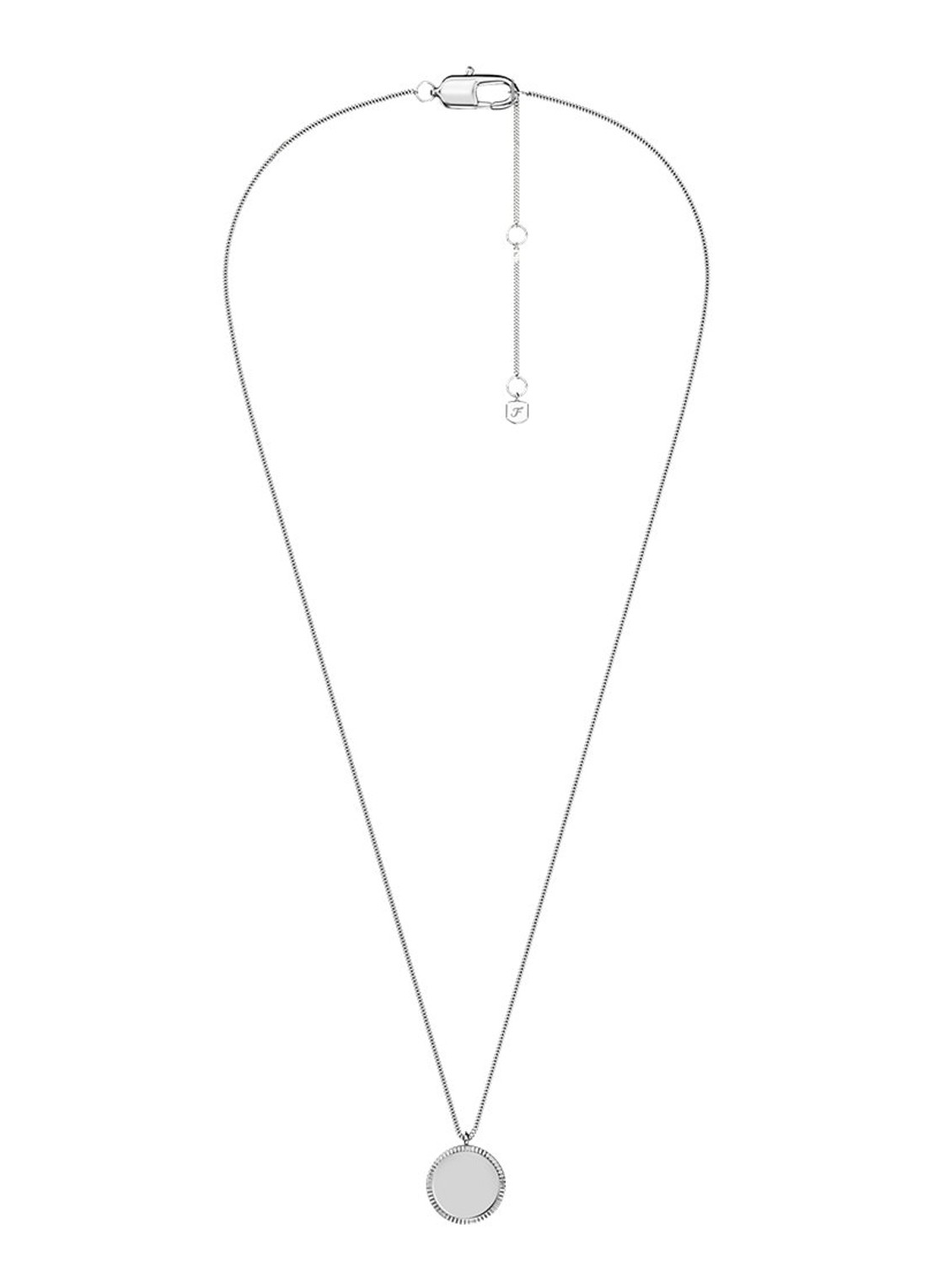 Fossil Ellis ketting  JF04978040 - detail 3 zilver