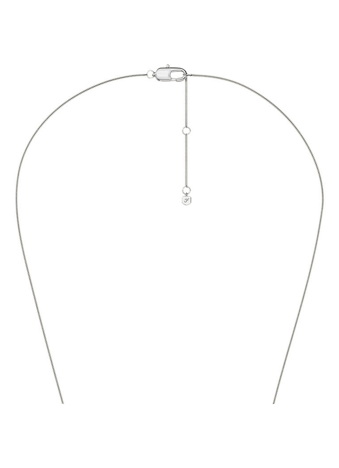 Fossil Ellis ketting  JF04978040 - detail 4 zilver