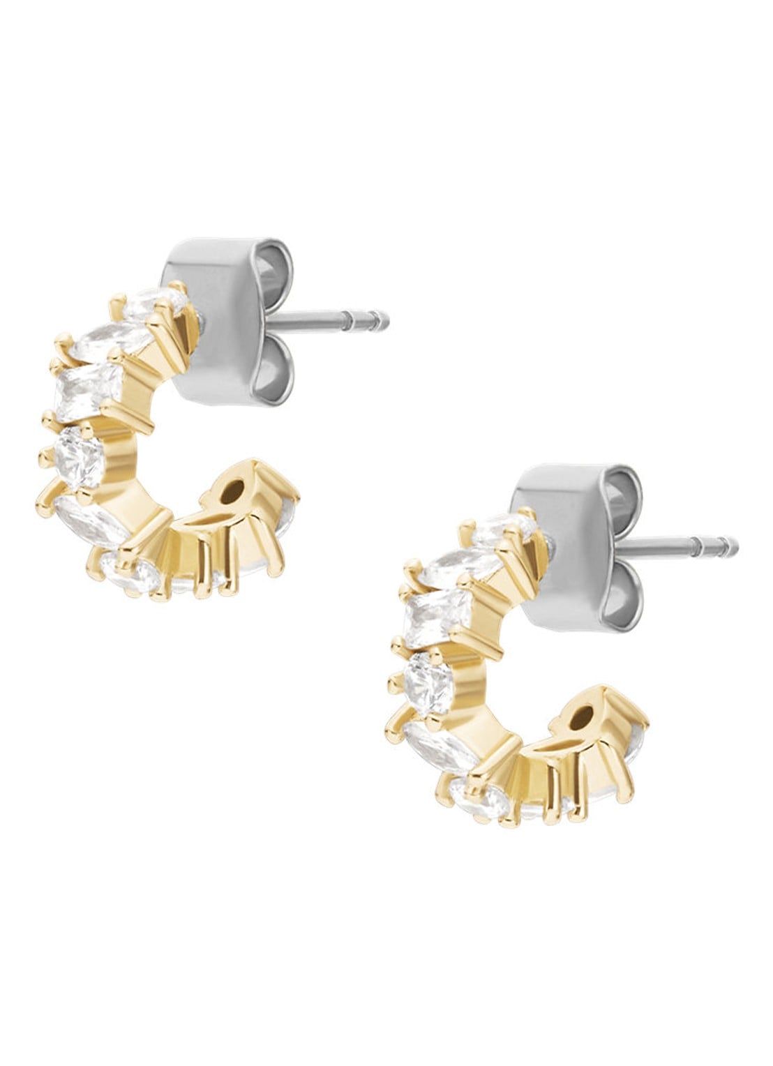 Fossil Ellis oorringen JA7297710 - detail 2 goud