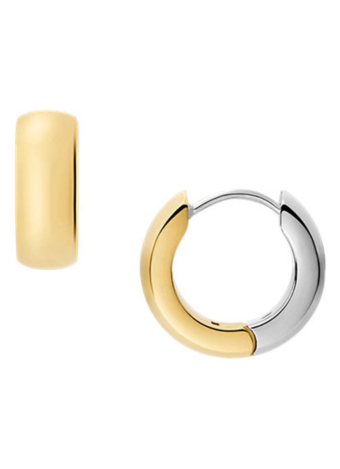 Fossil Ellis oorringen JF04899998 - voorkant goud
