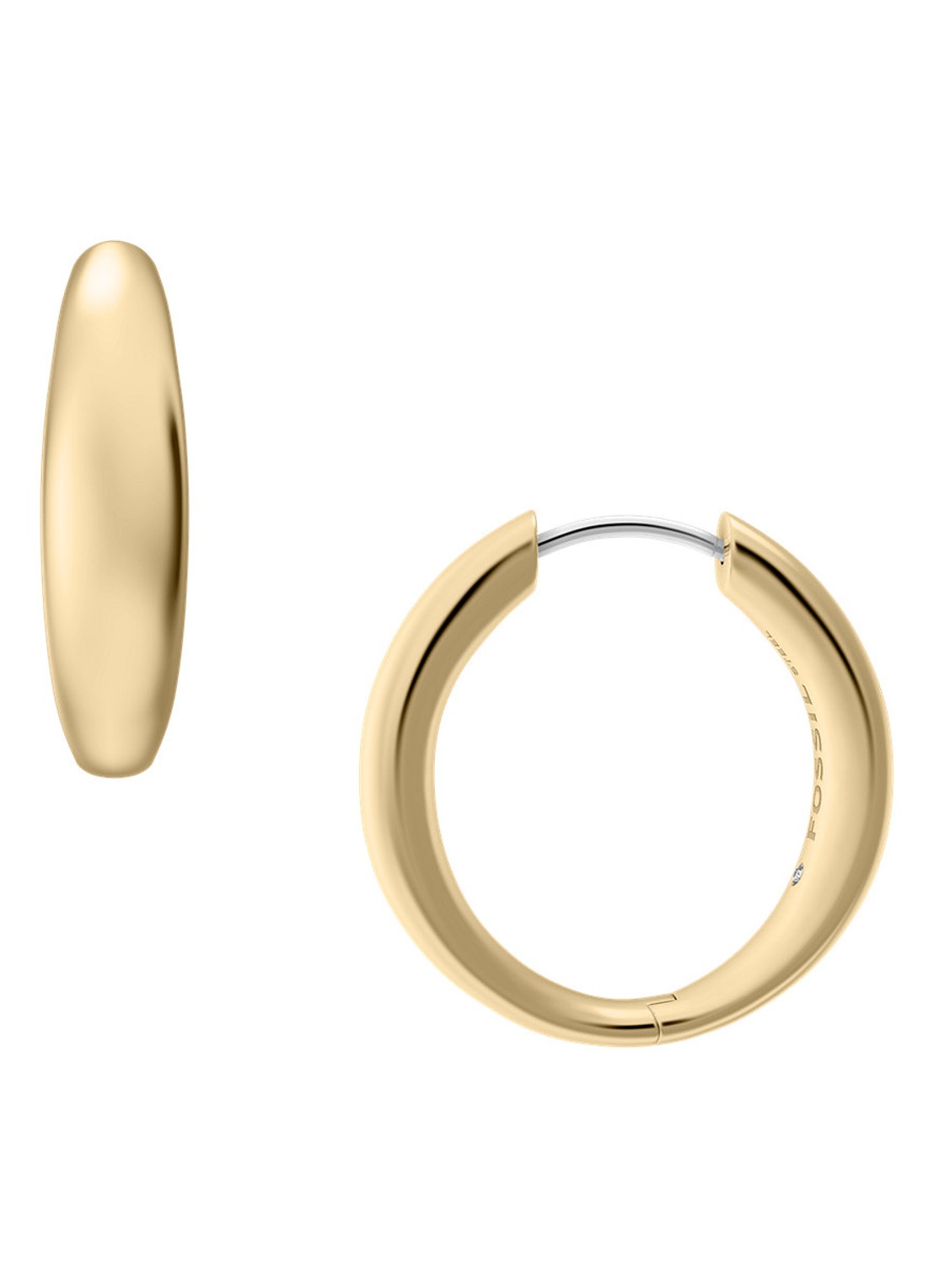 Fossil Ellis oorringen JF05002710 - voorkant goud