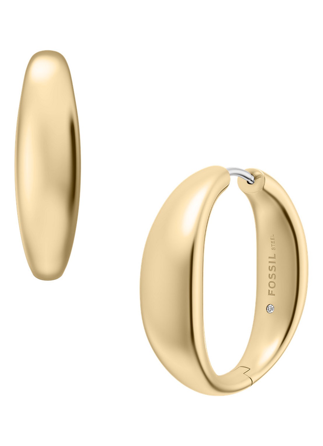 Fossil Ellis oorringen JF05003710 - detail 2 goud
