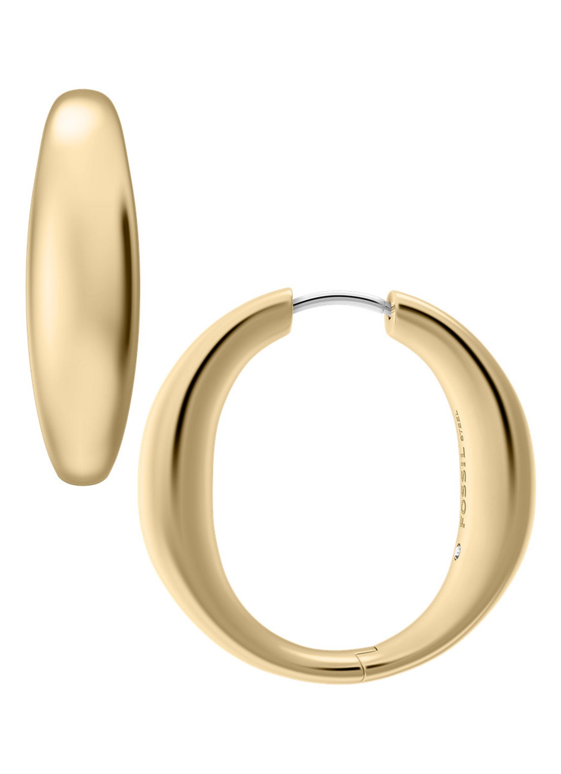 Fossil Ellis oorringen JF05003710 - voorkant goud
