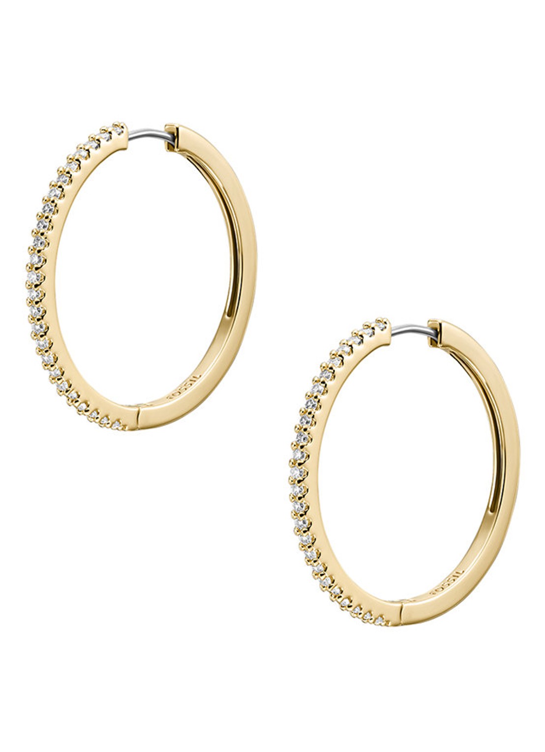 Fossil Ellis oorringen met zirkonia JA7261710 - detail 2 goud