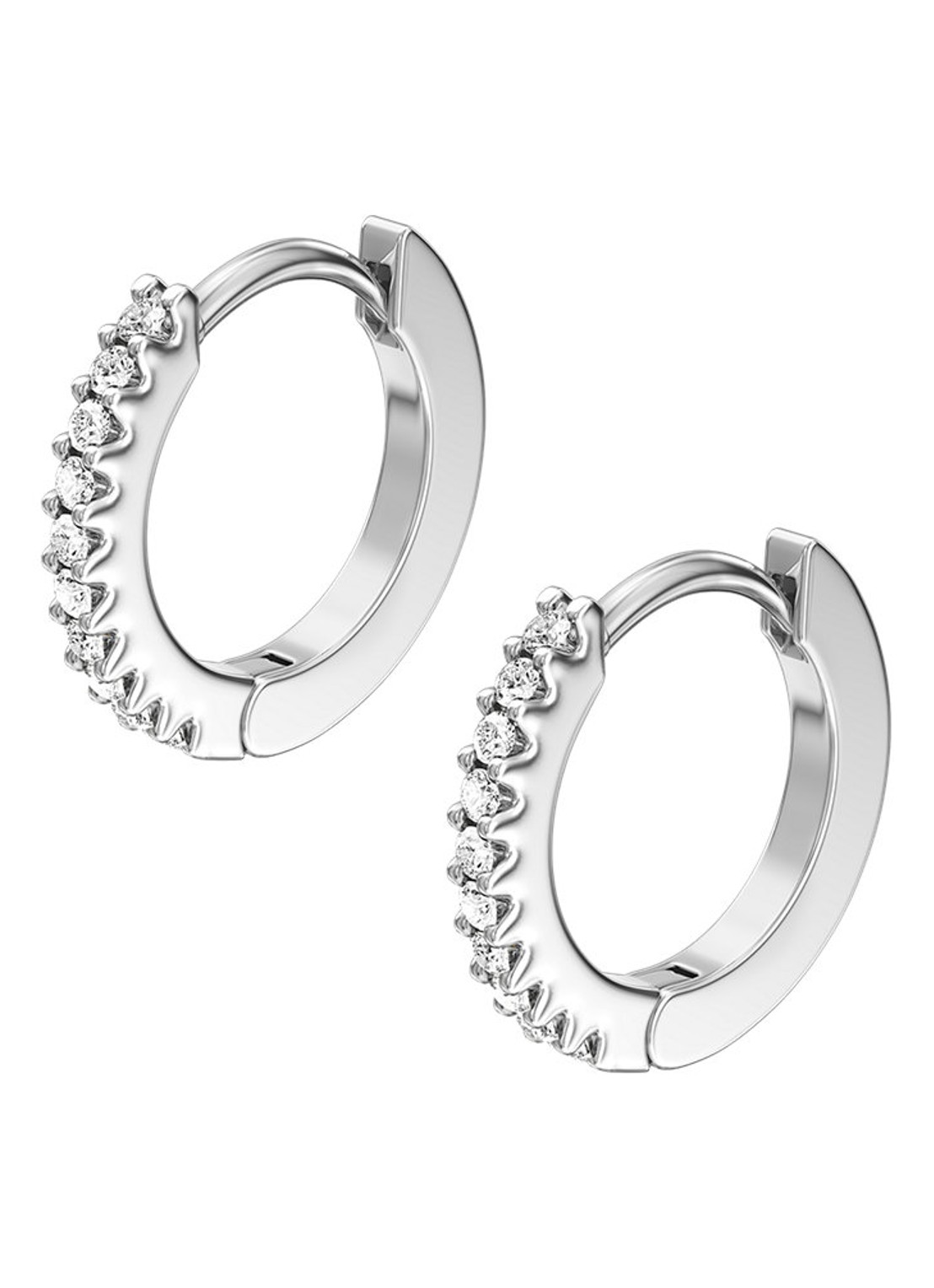 Fossil Ellis oorringen met zirkonia JA7347040 - detail 3 zilver
