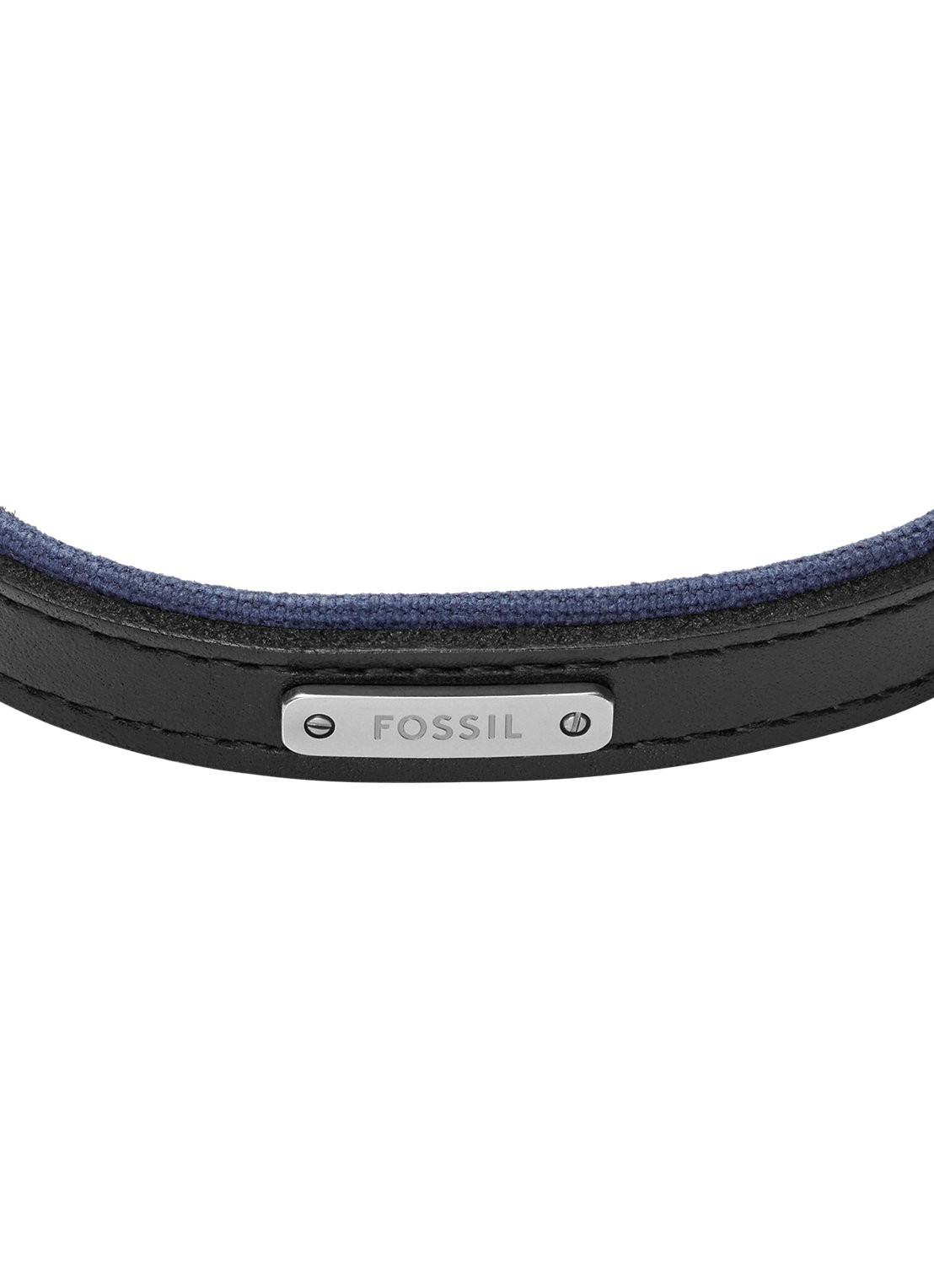 Fossil Everett armband JA7316998 - detail zwart/blauw
