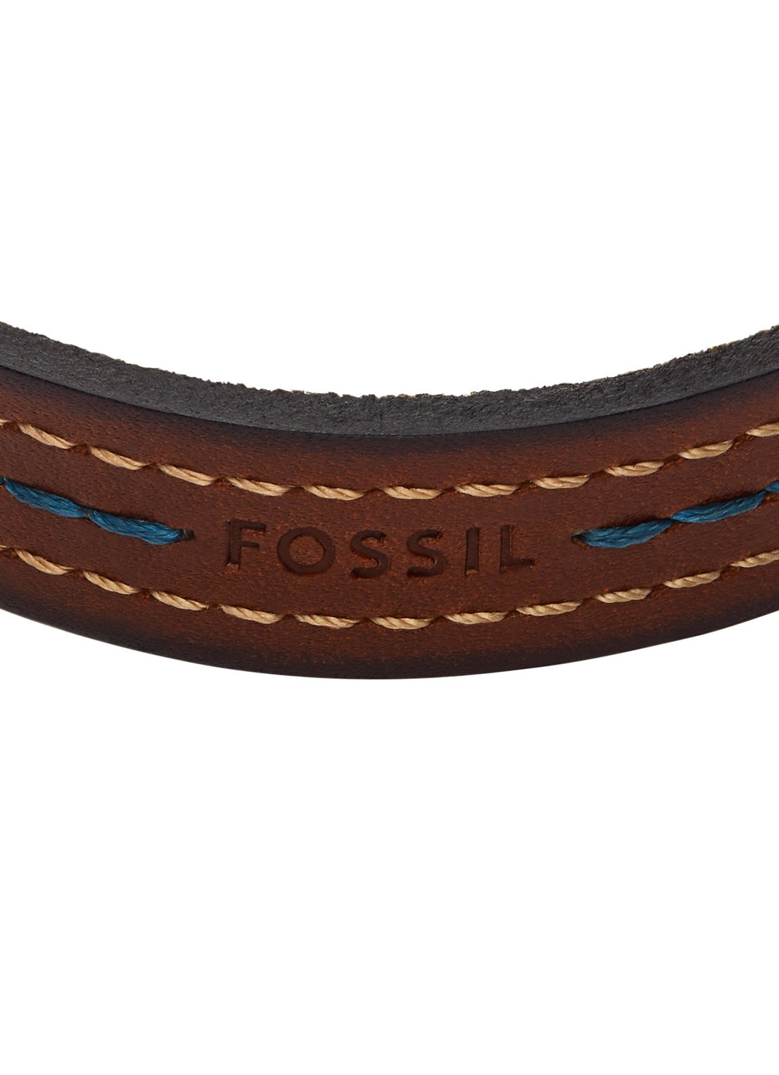 Fossil Everett armband JF04949040 - detail 2 bruin