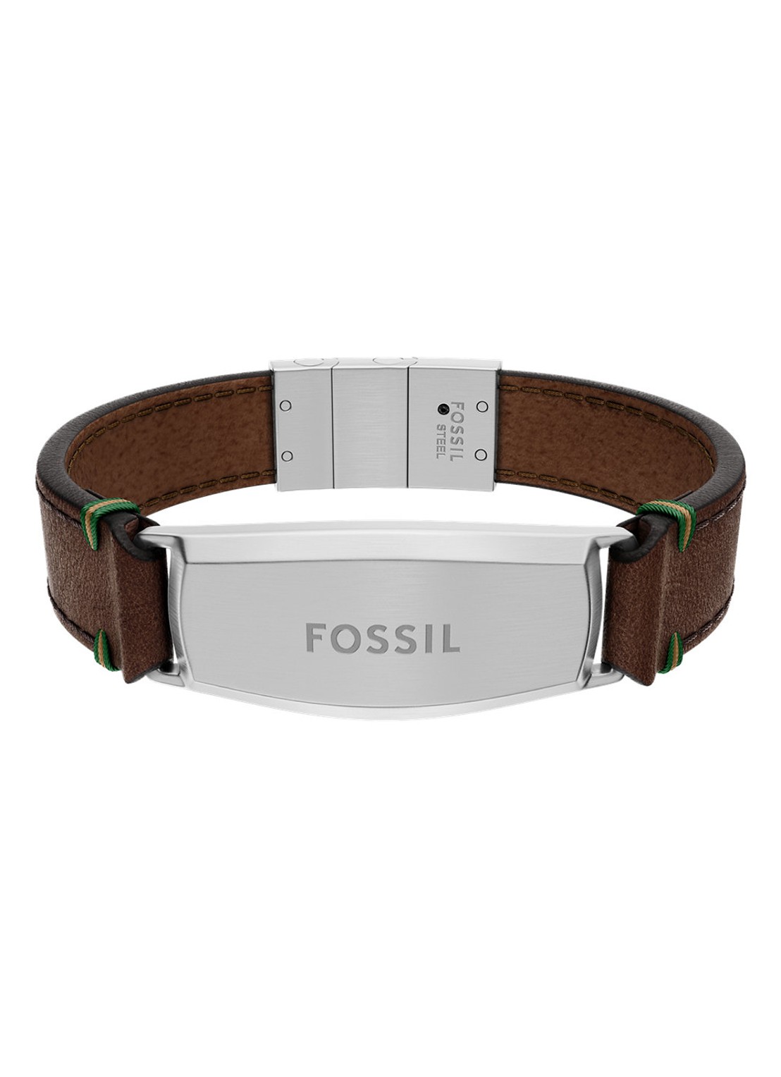 Fossil Everett armband JF04988040 - voorkant 5 bruin