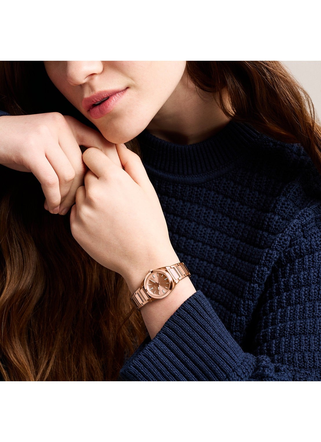 Fossil Everett horloge ES5491 - detail 5 roségoud